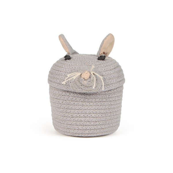 Siva tekstilna dječja kutija za pohranu ø 15x15 cm Mini Renata the Rat – Lorena Canals