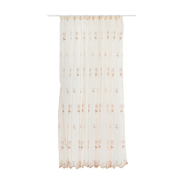 Bež prozirna zavjesa 140x245 cm Edith – Mendola Fabrics