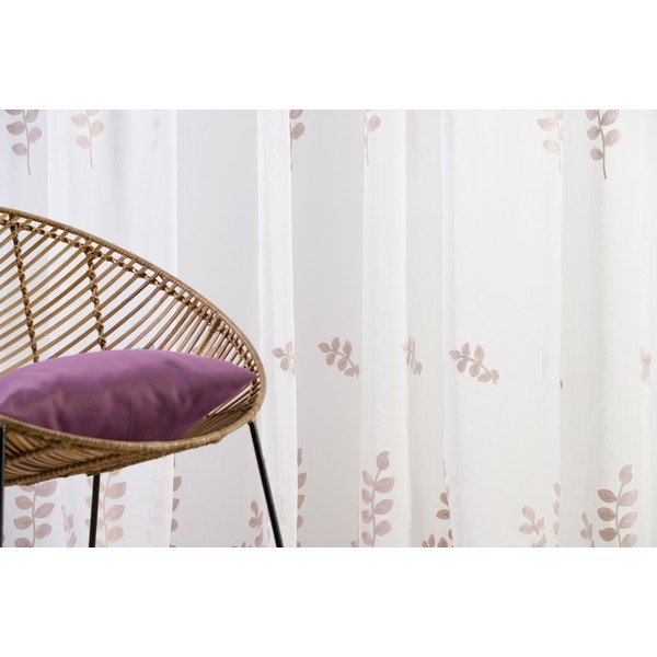 Bijela prozirna zavjesa 300x245 cm Melissa – Mendola Fabrics-image-2