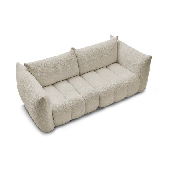 Bež sofa od bouclé tkanine 234 cm Azra – Bobochic Paris-image-3