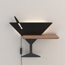Crna LED zidna lampa Piccolo – Candellux Lighting