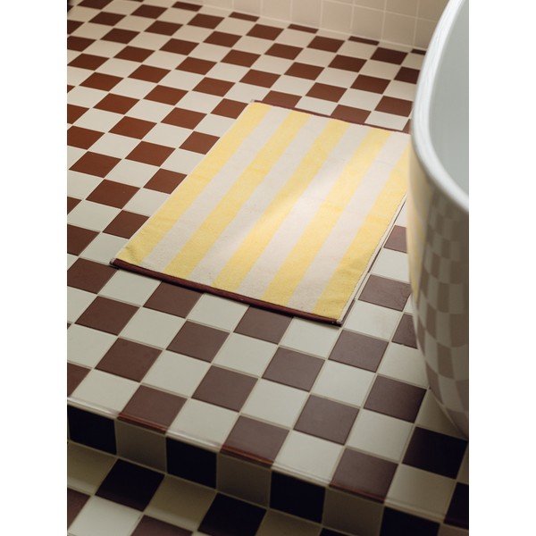 Žuta  tekstilna kupaonska prostirka 50x80 cm Gobo – noo.ma-image-2