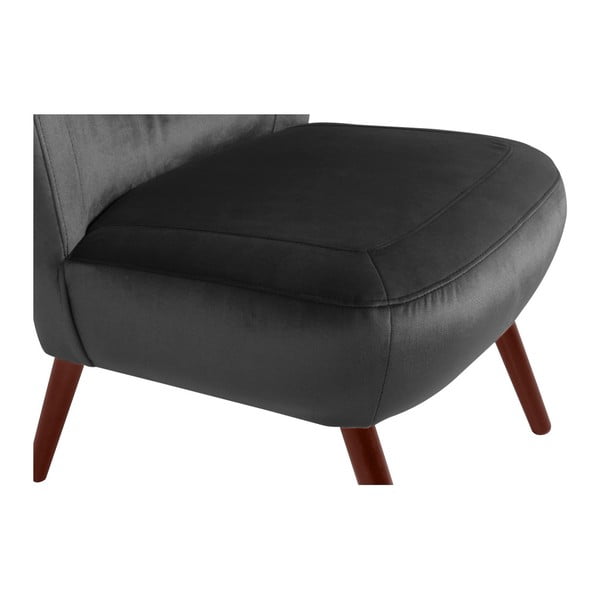 Antracit fotelja Max Winzer Sari Velvet-image-3