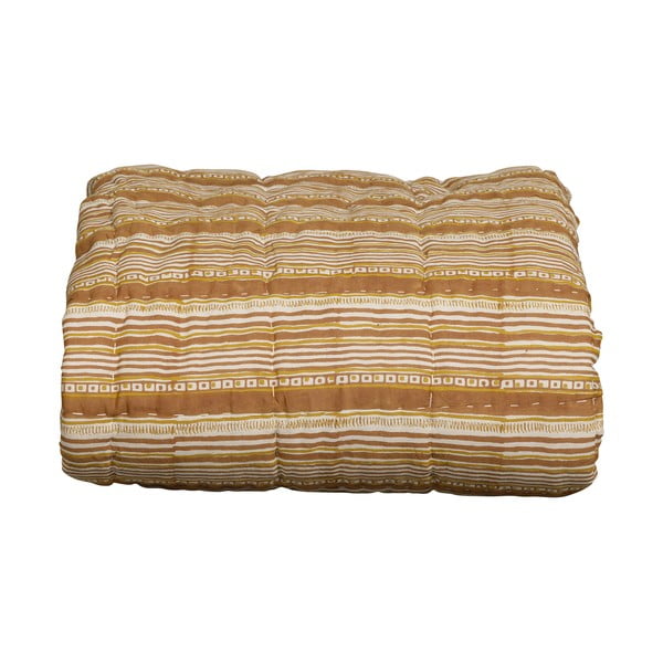 Smeđi/bež pamučan prekrivač za bračni krevet 220x265 cm Banding – BePureHome-image-4