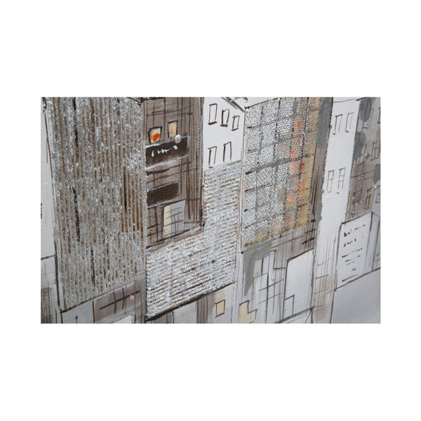 Ručno oslikana zidna slika Maura Ferretti Dipinto Su Tela Roofs, 90 x 120 cm-image-1