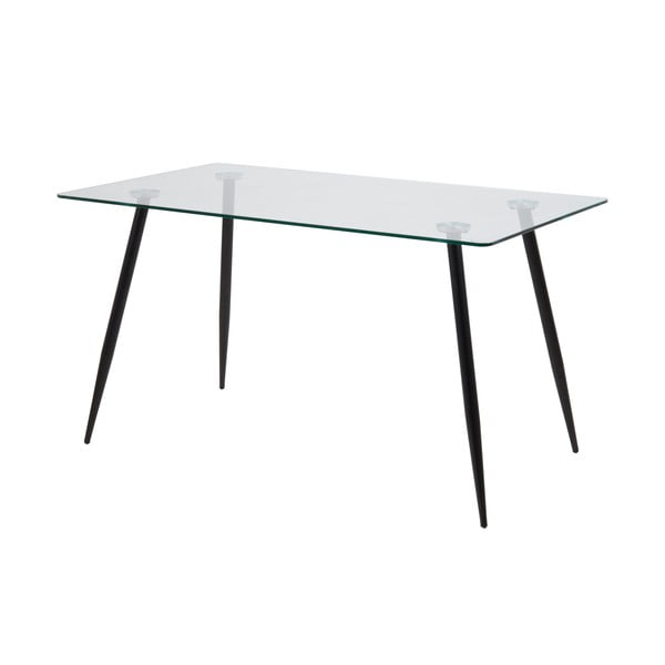 Blagovaonski stol sa staklenom pločom Acton Wilma, 140 x 80 cm