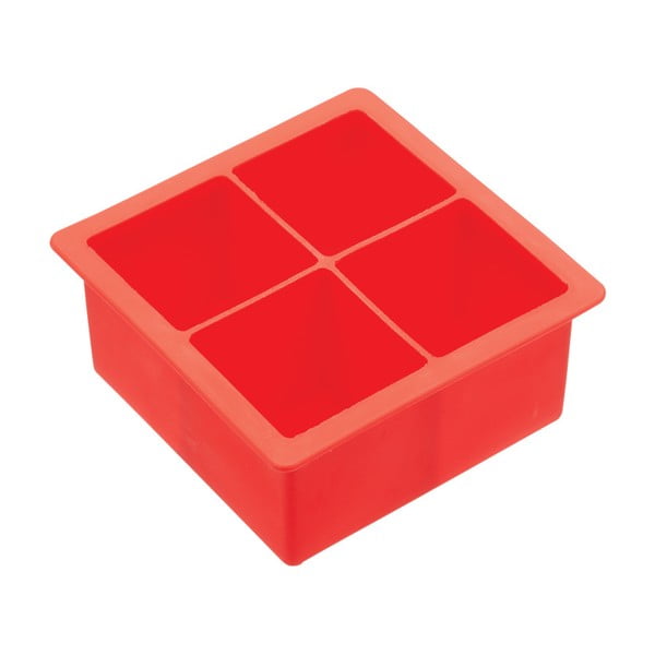 Crveni silikonski kalup za led Kitchen Craft Jumbo Ice Tray
