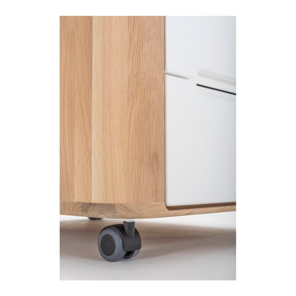 Ladica s konstrukcijom od masivnog hrastovog drveta Gazzda Ena-image-3