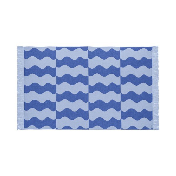 Plavi pamučan ručnik za plažu 100x160 cm Nugo – noo.ma