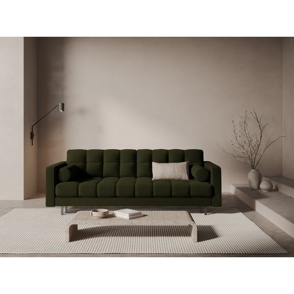 Zelena sklopiva/s prostorom za odlaganje sofa 222 cm Bali – Cosmopolitan Design-image-1