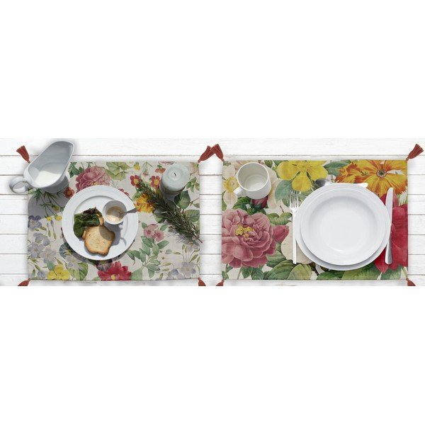 Set od 2 podmetača za stol Madre Selva Spring Flowers, 45 x 30 cm-image-1