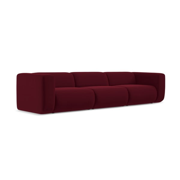 Bordo baršunasti sofa 319 cm Ekahi – Makamii-image-2