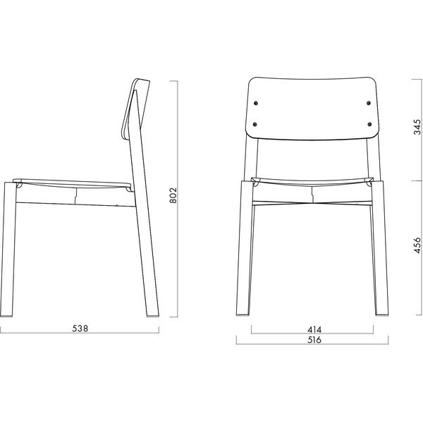 Crna složiva blagovaonska stolica Wem – noo.ma-image-4