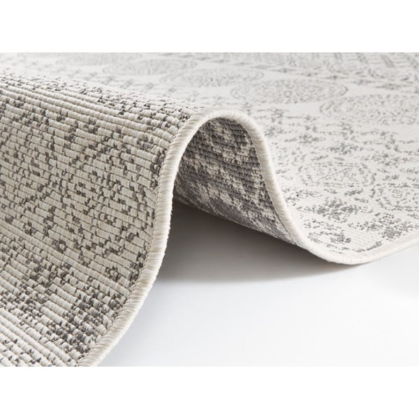 Sivo-bijeli vanjski tepih Ragami krug, 80 x 150-image-1