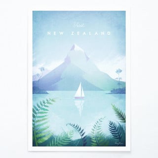 Poster Travelposter New Zealand, 30 x 40 cm