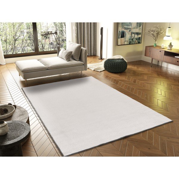Krem tepih od mikrovlakana 160x220 cm Coraline Liso – Universal-image-1