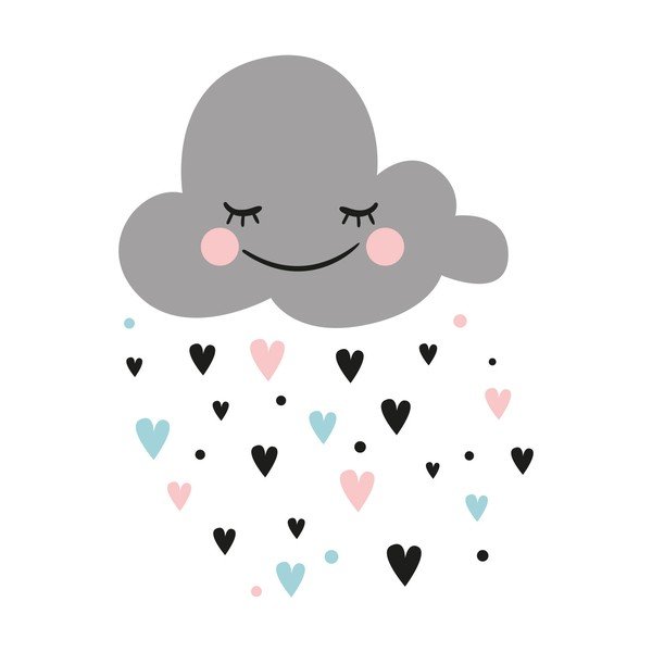 Set zidnih naljepnica Ambiance Cloud-image-2