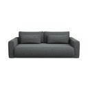 Tamno siva sklopiva/s prostorom za odlaganje sofa 238 cm Kapua – Makamii