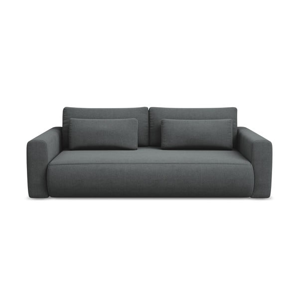 Tamno siva sklopiva/s prostorom za odlaganje sofa 238 cm Kapua – Makamii