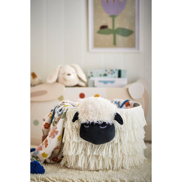 Bijela tekstilna dječja kutija za pohranu 40x25x30 cm Dolly – Bloomingville Mini-image-1