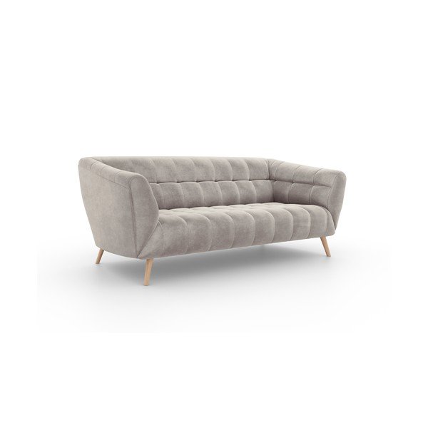 Bež sofa od baršuna Interieurs 86 Étoile, 210 cm-image-2