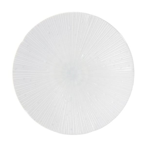 Svjetloplavi keramički tanjur ø 24,4 cm ICE WHITE - MIJ