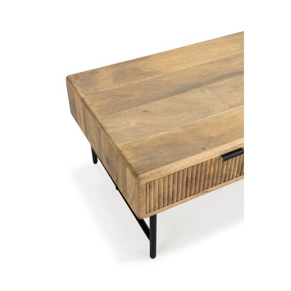 Stolić za kavu od masivnog manga u prirodnoj boji 60x120 cm Mundra – MOME-image-3