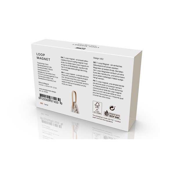 Bež kopče za ručnike u setu 2 kom s postavljanjem bez bušenja Loop – Zone-image-4