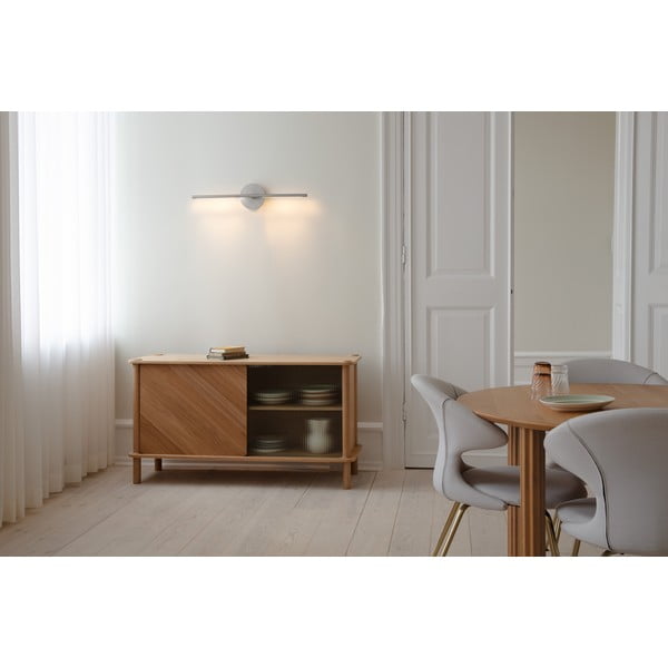 Metalna LED zidna lampa s mogućnosti zatamnjivanja u srebrnoj boji Omni Wall – UMAGE-image-2