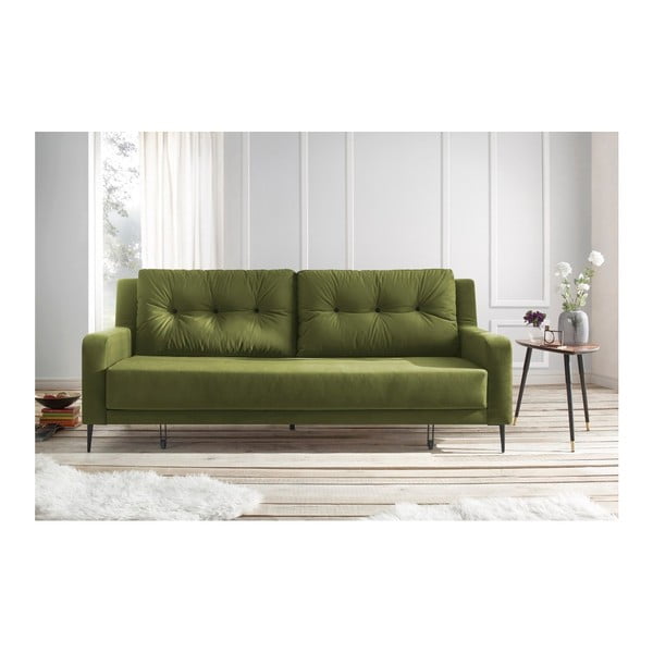 Bobochic Paris Bergen zeleni kauč na razvlačenje