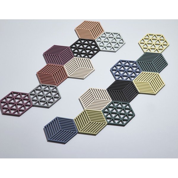 Plavi silikonski podmetač za vrući lonac Zone Geo-image-1