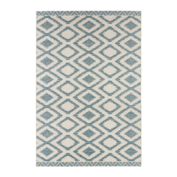 Plavo-krem vanjski tepih NORTHRUGS Isle, 70 x 140 cm