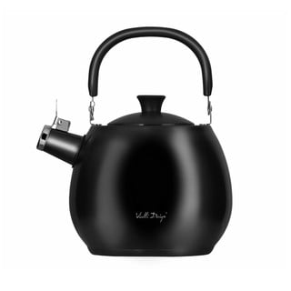 Crno kuhalo za vodu od nehrđajućeg čelika Vialli Design Bolla, 2,5 l