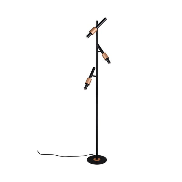 Crna/u brončanoj boji LED stojeća svjetiljka (visina 150 cm) Ikaris – Trio Select