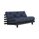 Tamno plava sklopiva sofa 160 cm Roots Black Night – Karup Design