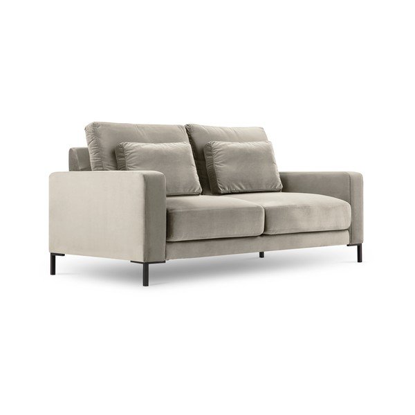 Bež baršunasta sofa Interieurs 86 Seine, 158 cm-image-2