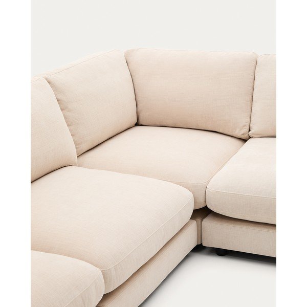 Bež kutna garnitura od šenila Gala – Kave Home-image-4