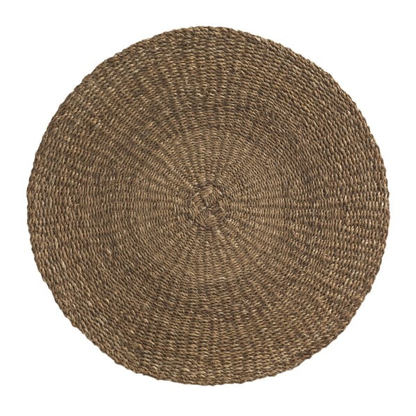 Smeđi tepih od morskih algi Geese Rustico Natural, ⌀ 100 cm