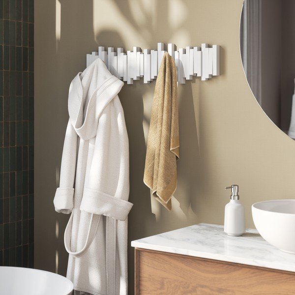 Bijela plastična zidna vješalica 72 cm Sticks – Umbra-image-2