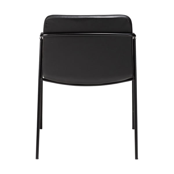 Crna blagovaonska stolica od imitacije kože DAN-FORM Denmark Boto-image-4