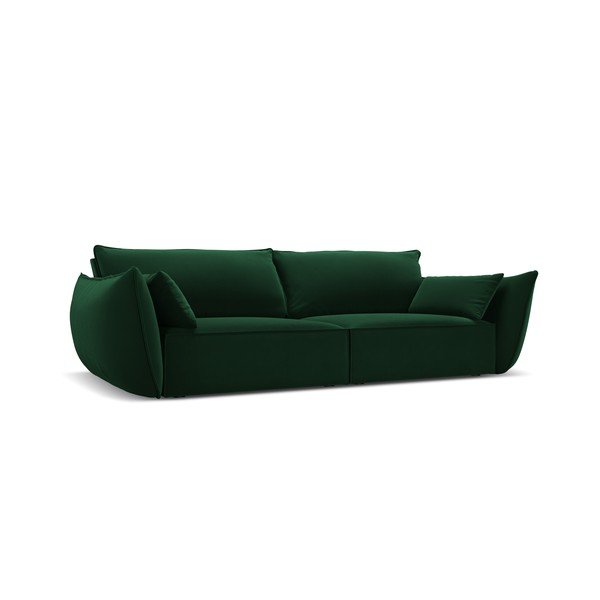 Tamno zelena baršunasta sofa 208 cm Vanda – Mazzini Sofas-image-2