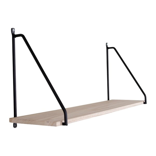 Crna polica od punog drveta paulovnije Arnhem - House Nordic-image-1