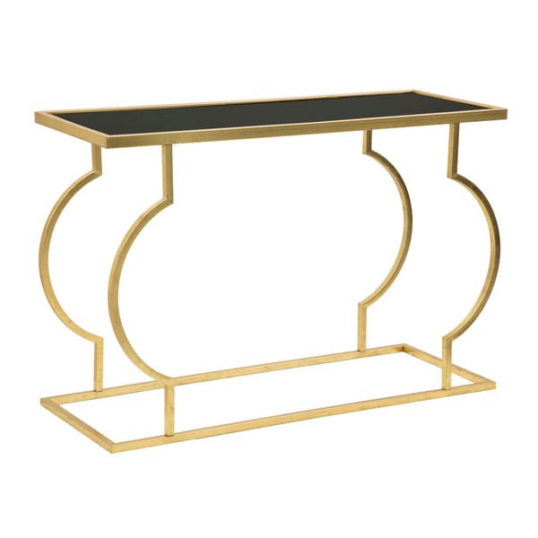 Konzolni stol sa željeznom konstrukcijom u zlatnoj boji Mauro Ferretti, 120 x 45 cm