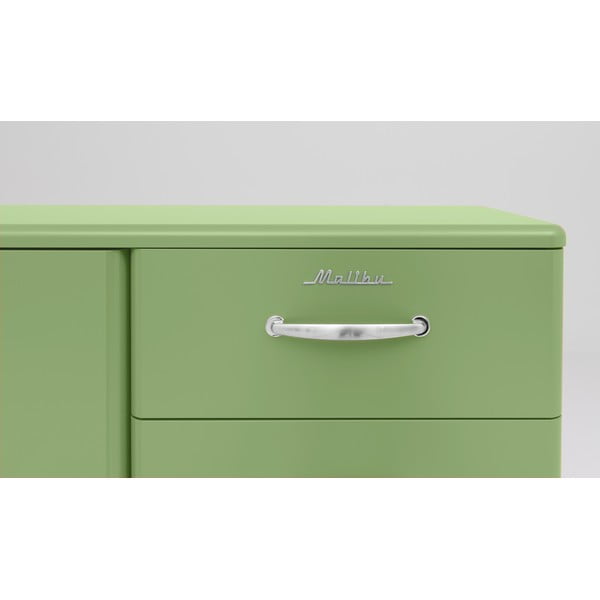 Zelena niska komoda 98x92 cm Malibu - Tenzo-image-1