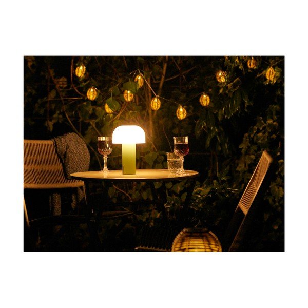 LED stolna vanjska svjetiljka s USB ø 15 cm Soham – House Nordic-image-1