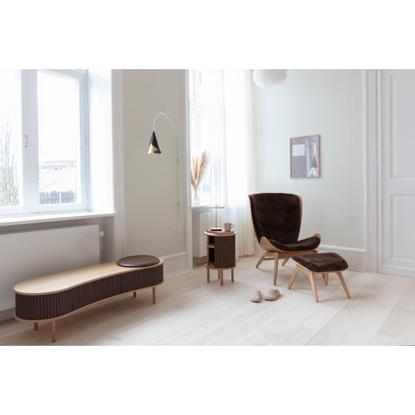 Smeđa/svjetlo smeđa TV komoda u dekoru hrasta 140x40 cm Audacious – UMAGE-image-1