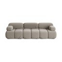 Bež baršunasti sofa 285 cm Lokua – Makamii