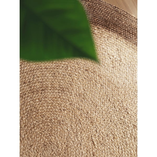 Obostrani/ručno rađen juten okrugao tepih sivo-bež ø 100 cm Jutta Greige – Hanse Home-image-3