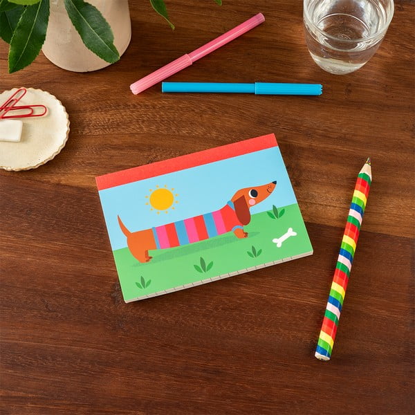 A6 bilježnica 60 str. Sausage Dog – Rex London-image-1