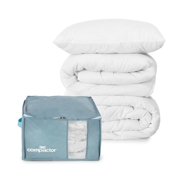 Vakuumska plastična kutija za pohranu odjeće 42x40x25 cm Blue Edition – Compactor-image-1